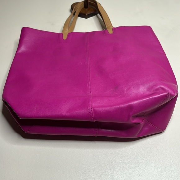 Victoria’ Secret | Bright Pink Leather Sturdy Carry Bag | Stylish Tote | Satchel - Picture 2 of 9